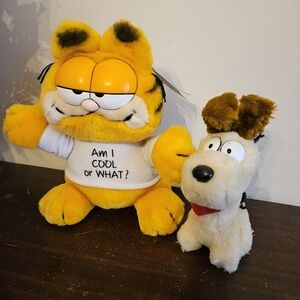 Vintage Dakin Garfield Plush Lot. Garfield And Odie. NWT Mixed Lot. 1970s.